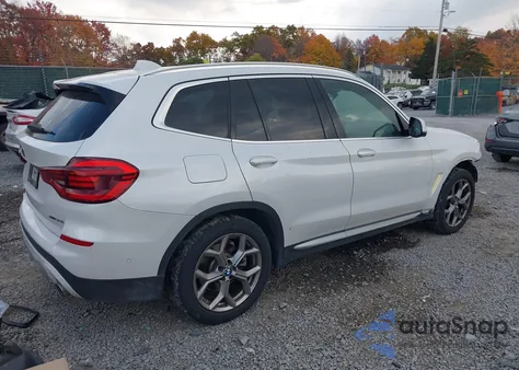 2021 BMW X3 xDrive30I из США, поврежденный, VIN 5UXTY5C07M9G23908